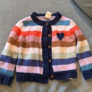 Bonton Multicolor Striped Kids Sweater